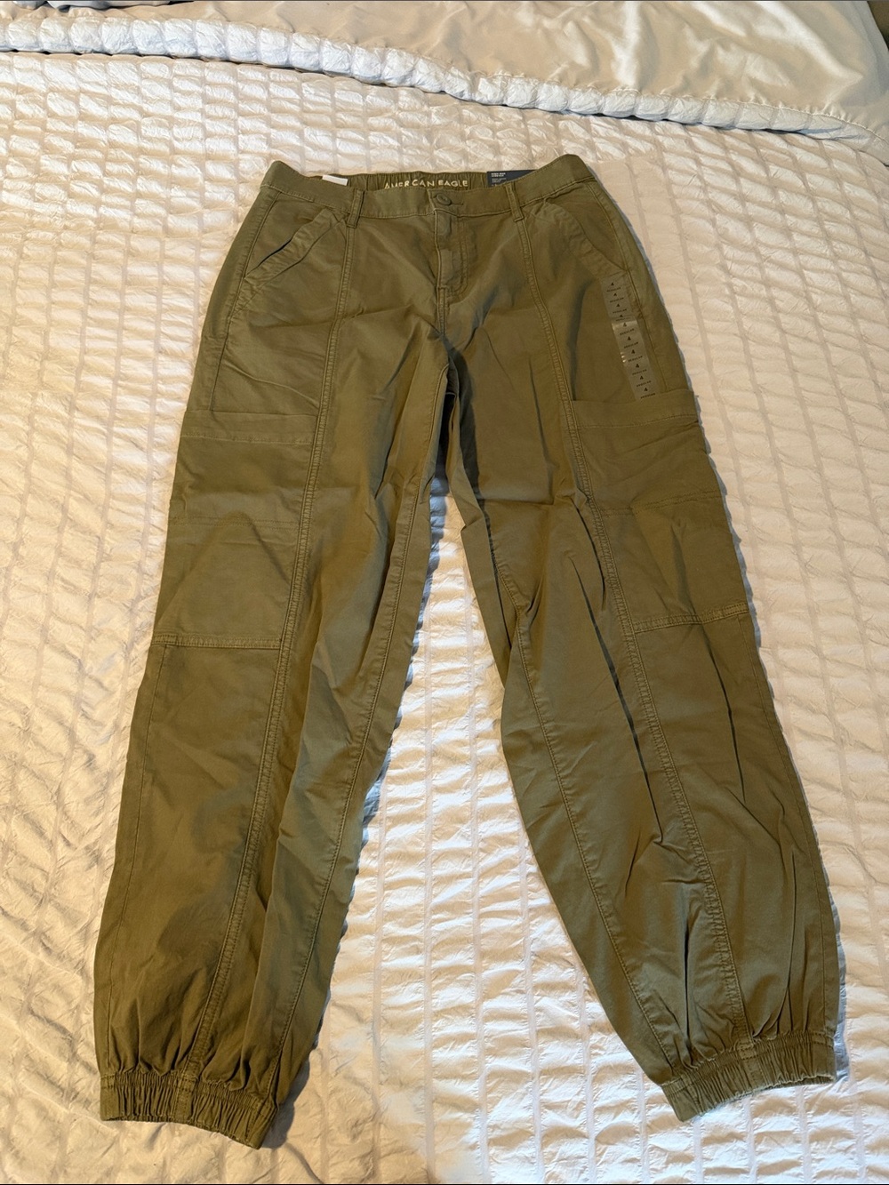 High rise stretch baggy joggers